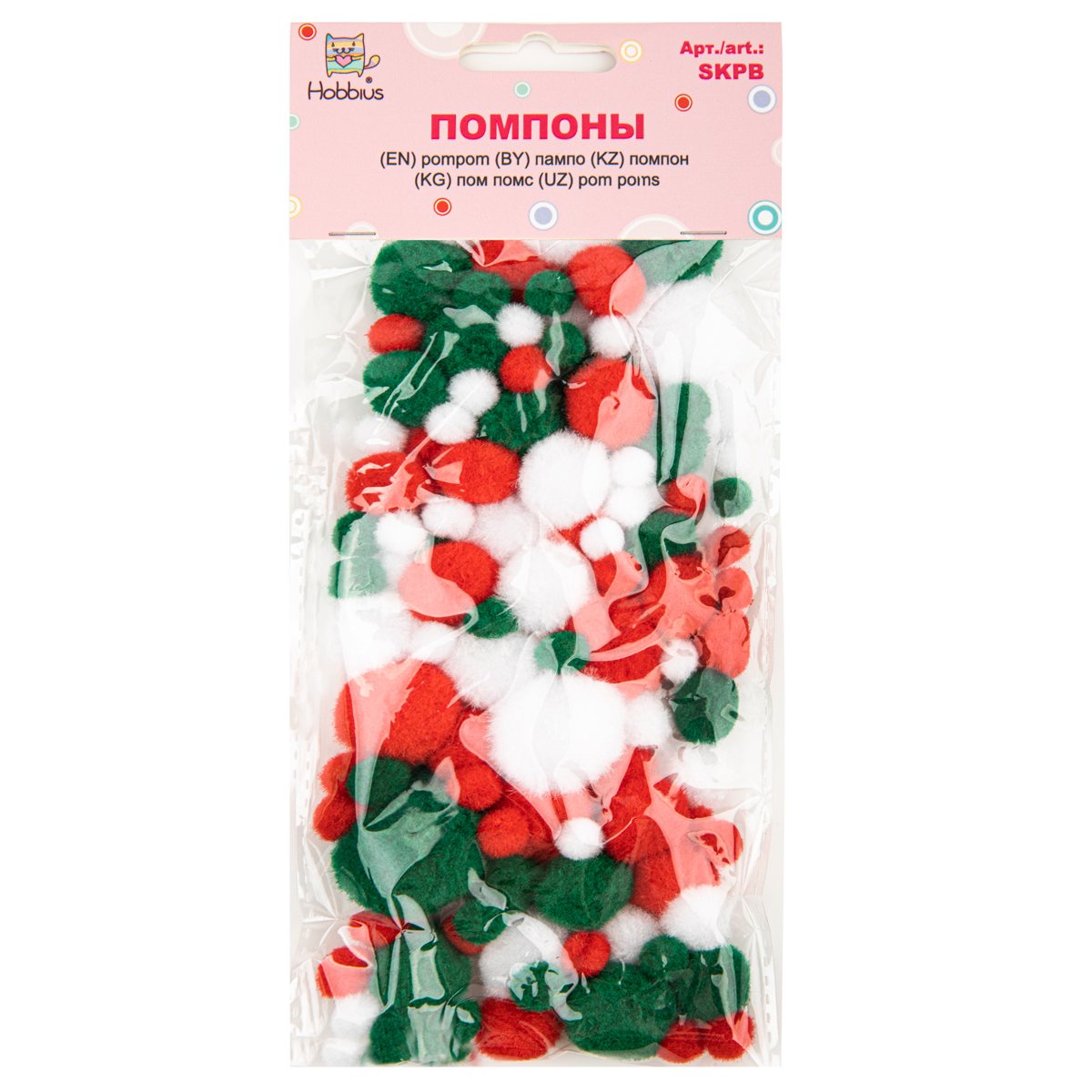 Помпоны ассорти 02 108шт Hobbius SKPB 116₽