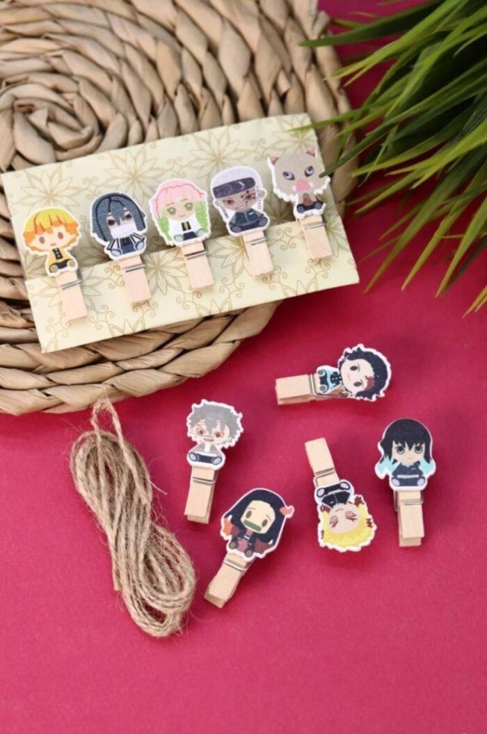 

Прищепки декоративные 10шт Anime friends ILIKEGIFT GH116