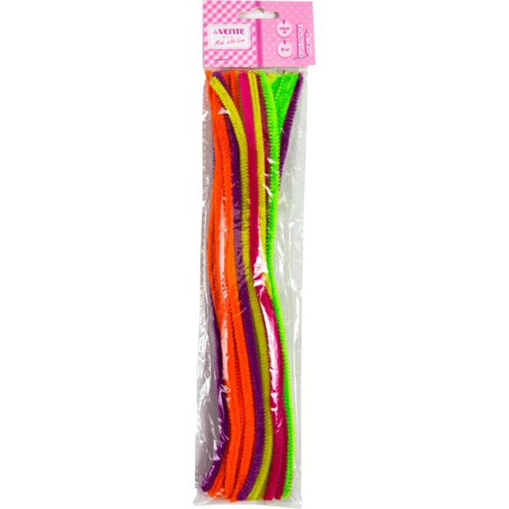 

Проволока пушистая шенил 0,6х30см 30шт ассорти неоновых цветов deVENTE 8000305