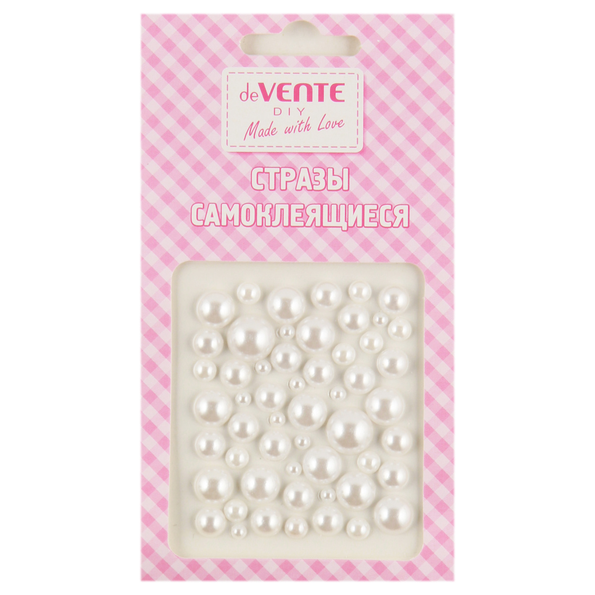 Стразы самоклеящиеся Жемчужный микс белые 75x65см deVENTE 8004039 52₽