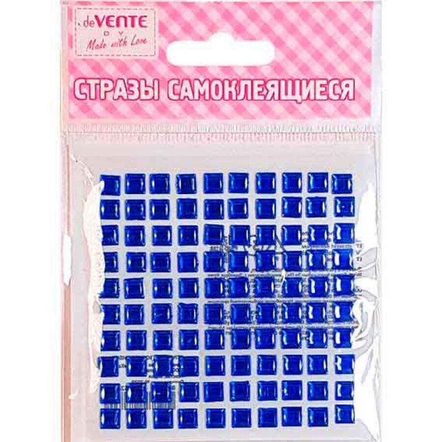 

Стразы самоклеящиеся Square синие 86x86мм deVENTE 8002188