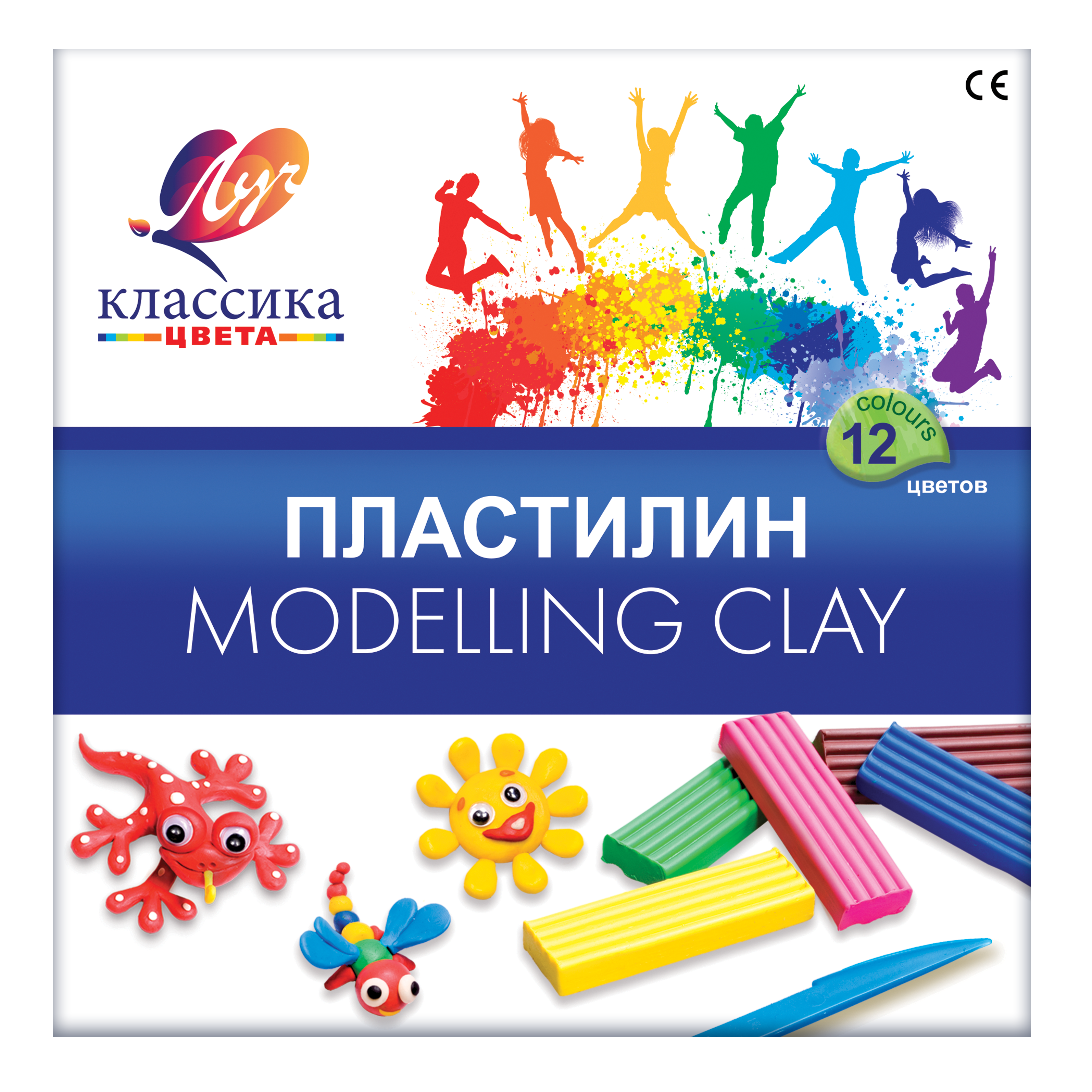

Пластилин 12цв 240г Классика со стеком карт.уп. ЛУЧ 7с 331-08