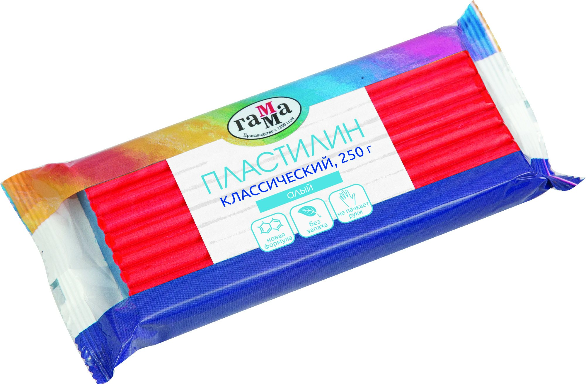 Пластилин 250гр Классический алый Гамма 270818_02 108₽