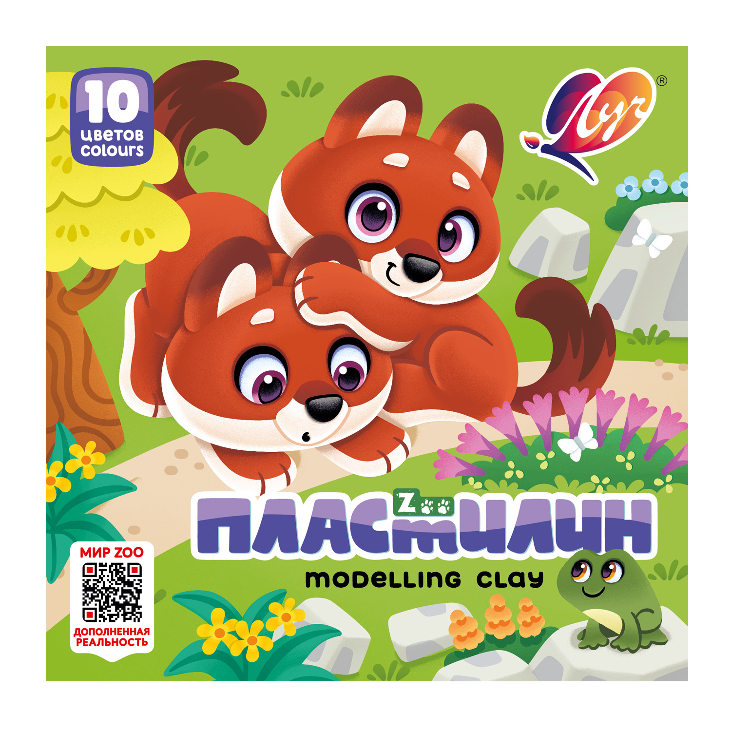 

Пластилин 10цв 150г ZOO карт.уп. ЛУЧ 29С 1721-08