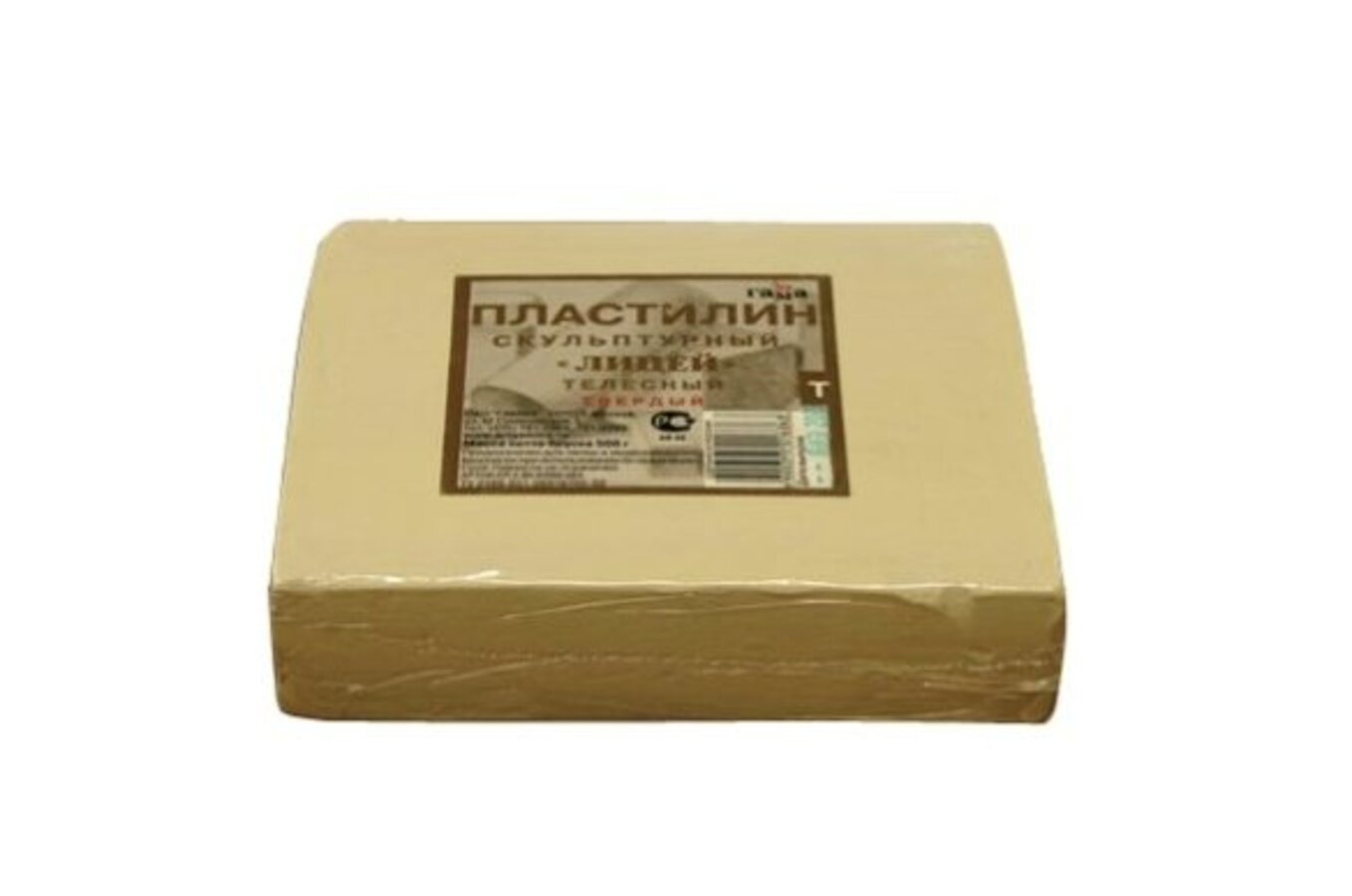 

Пластилин скульптурный 1000г телесный твердый ГАММА 2.80.Е100.001