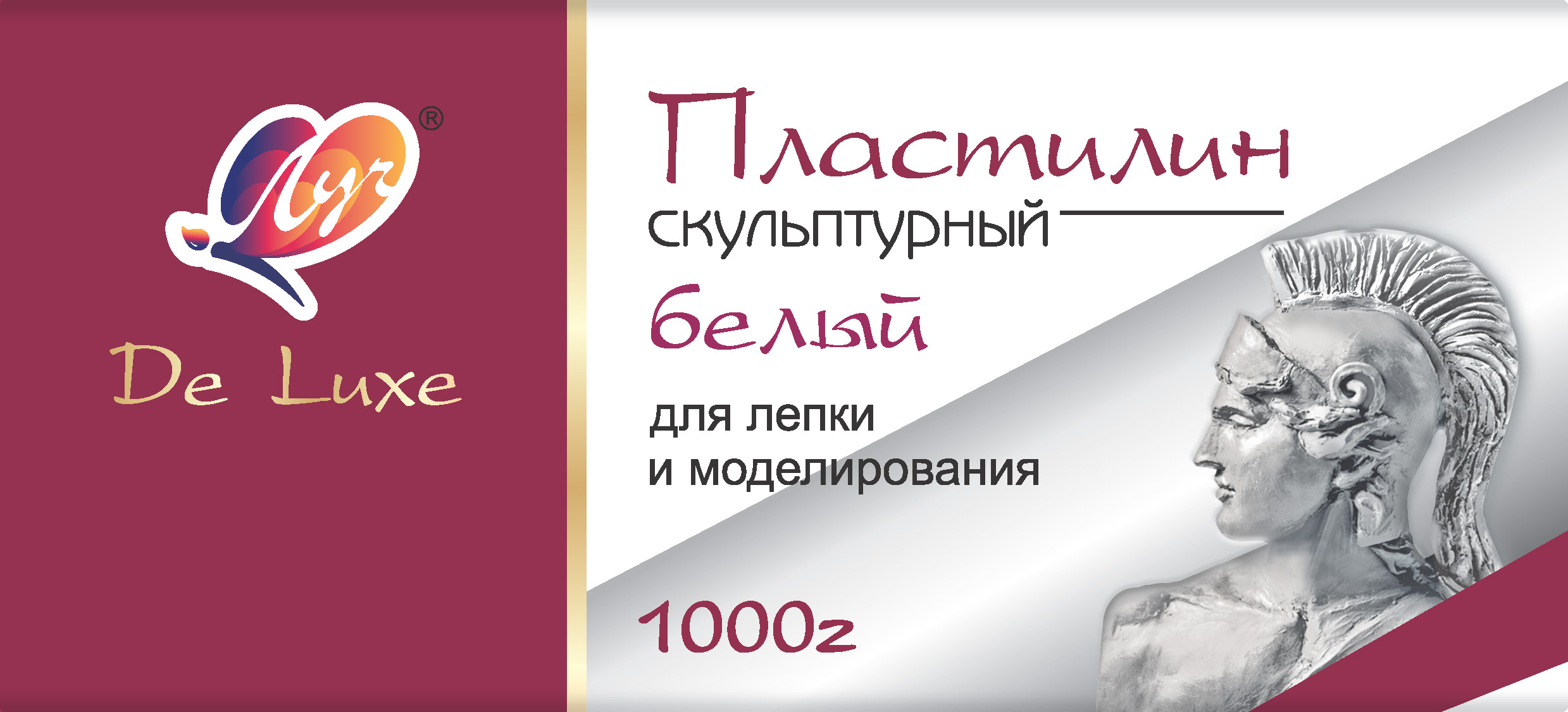 

Пластилин скульптурный 1000г белый твердый ЛУЧ 34С 2245-08