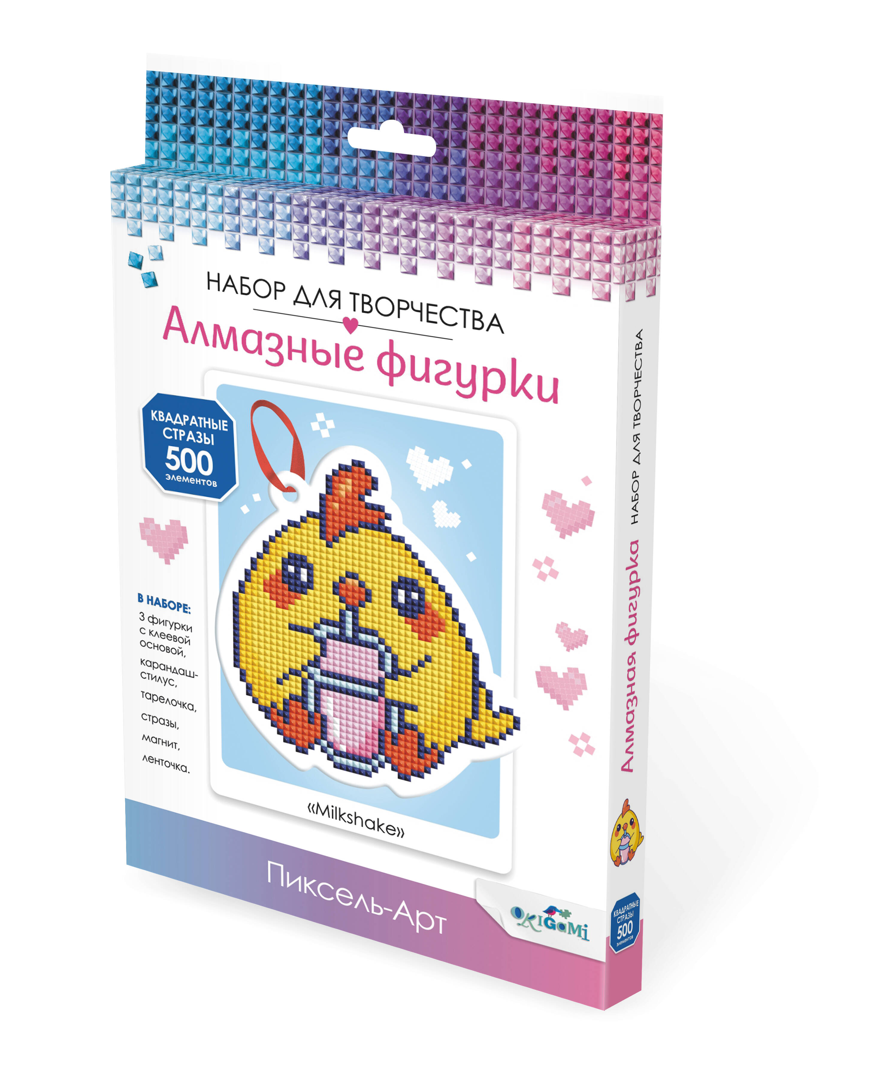 

Мозаика алмазная фигурка с магнитом и ленточкой Milkshake