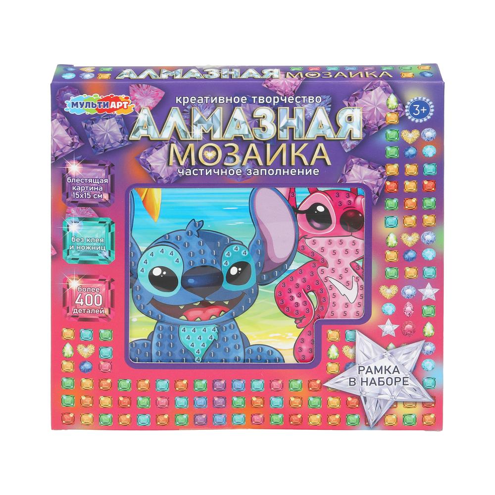 

Мозаика алмазная 15х15см Стич