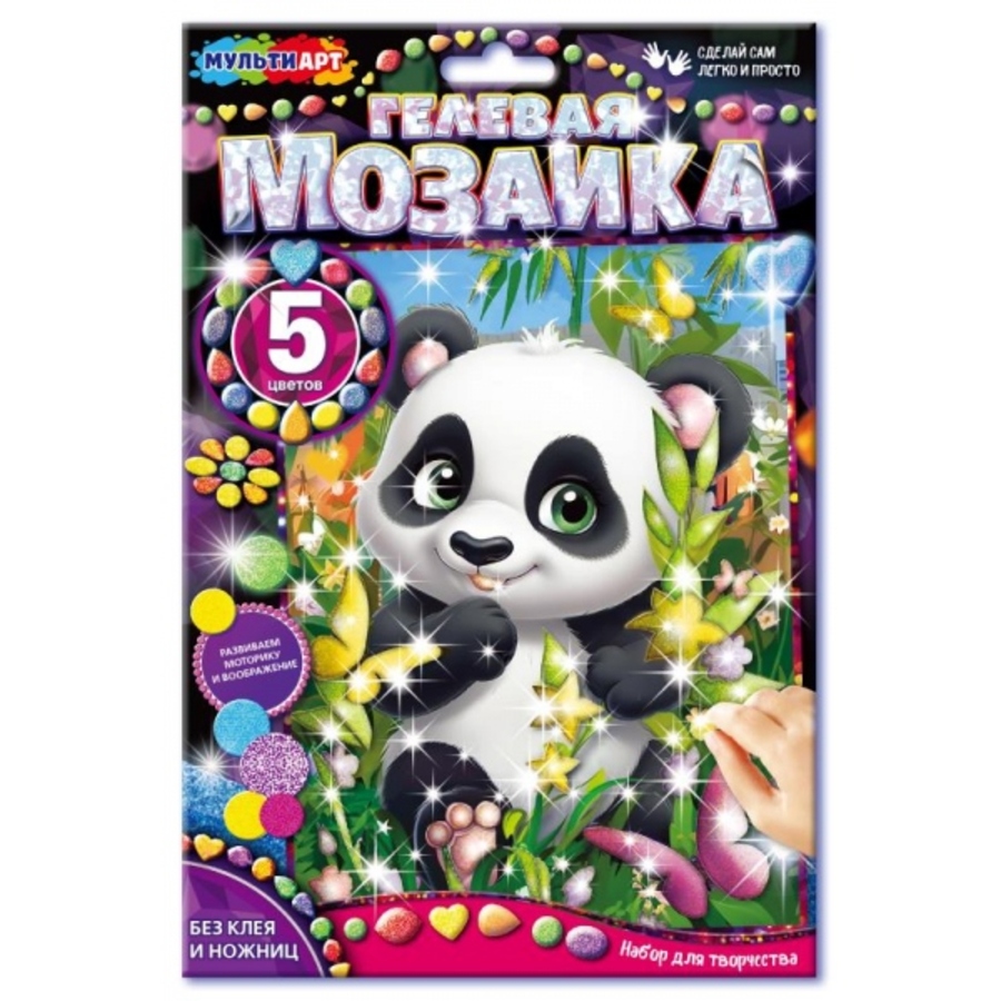 

Мозаика гелевая 17x23см Пандочка с бамбуком MultiArt GEL-123488