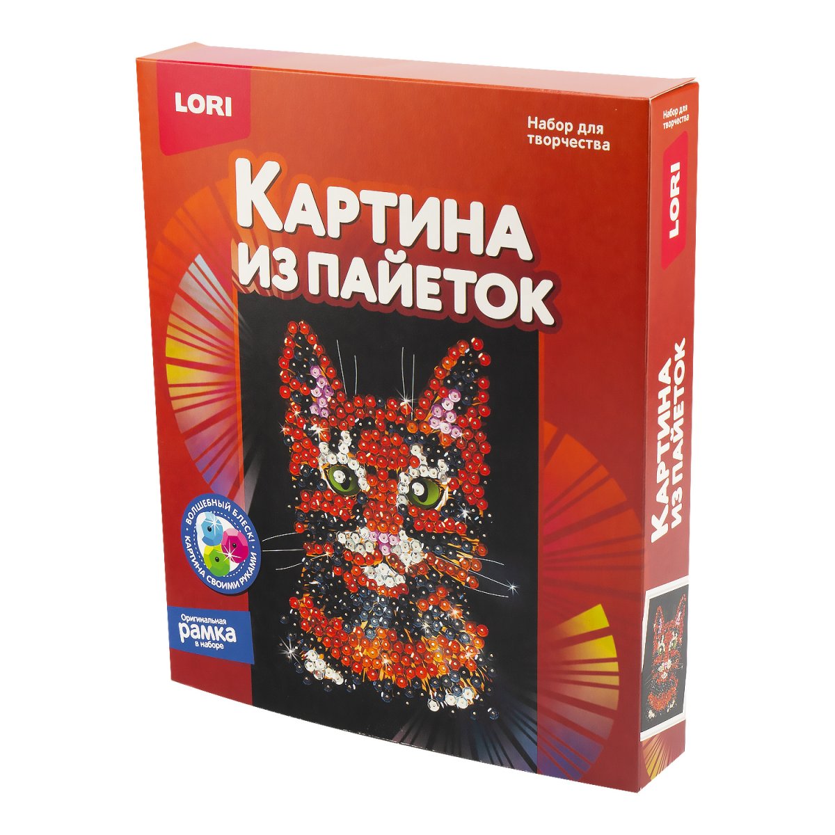 

Картина из пайеток Кошка