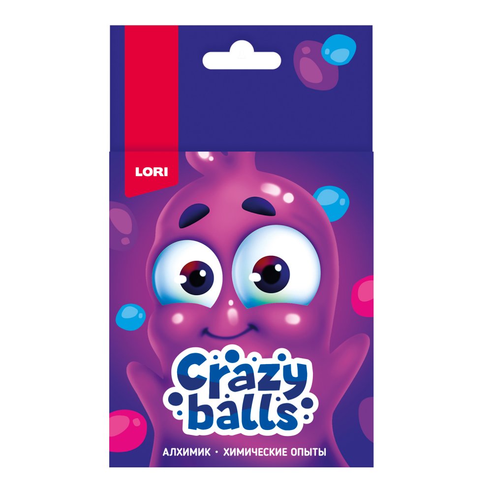 Химические опыты Crazy Balls Розовый голубой и фиолетовый шарики 112₽