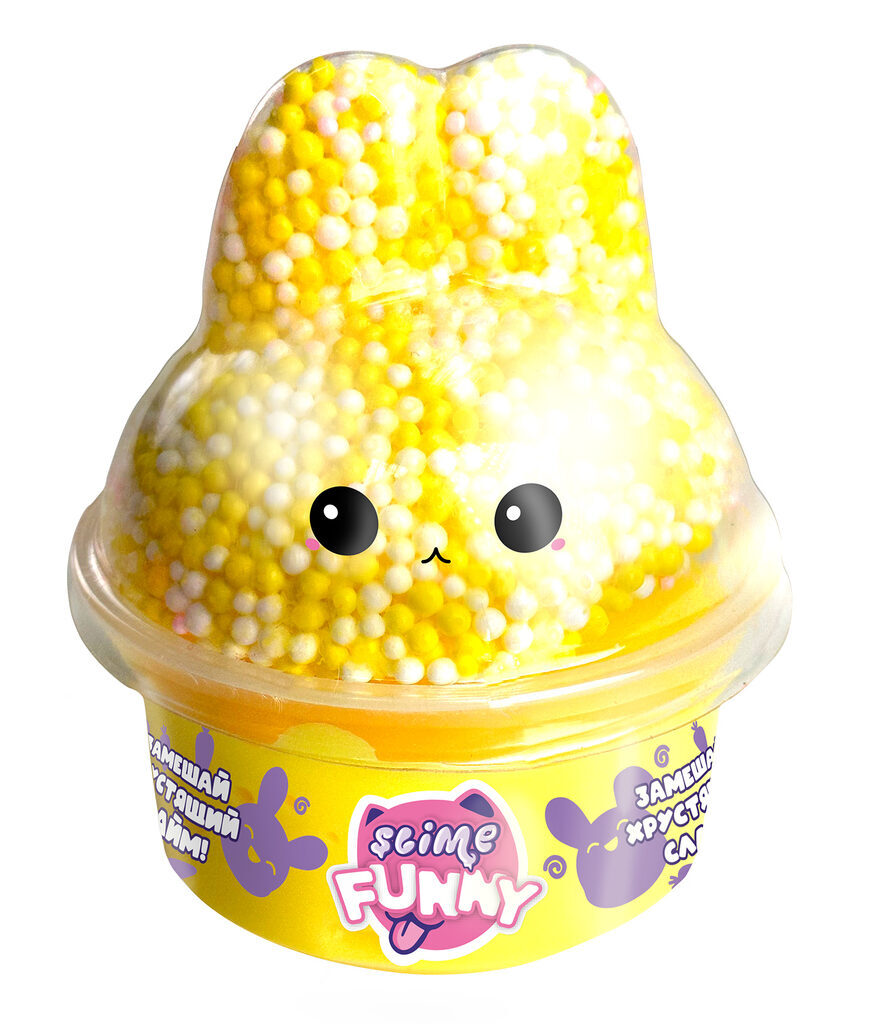 

Слайм с вложениями Funny Slime Зайка