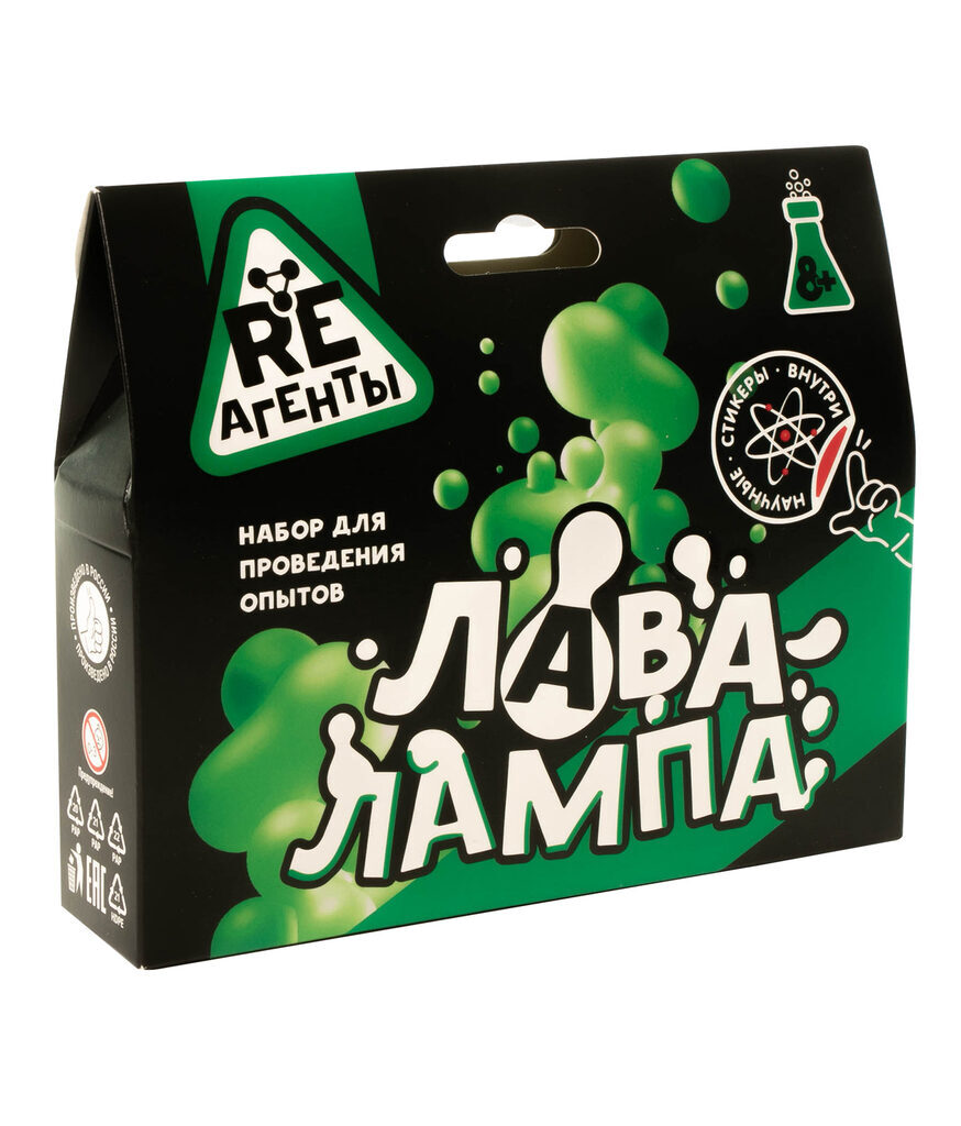 

Научно-познавательный набор Лава-лампа, зеленый, модели Re-Агенты