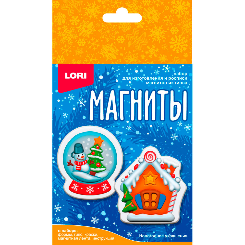 

Создание магнитов из гипса Новогодние украшения LORI Пз/Г-080