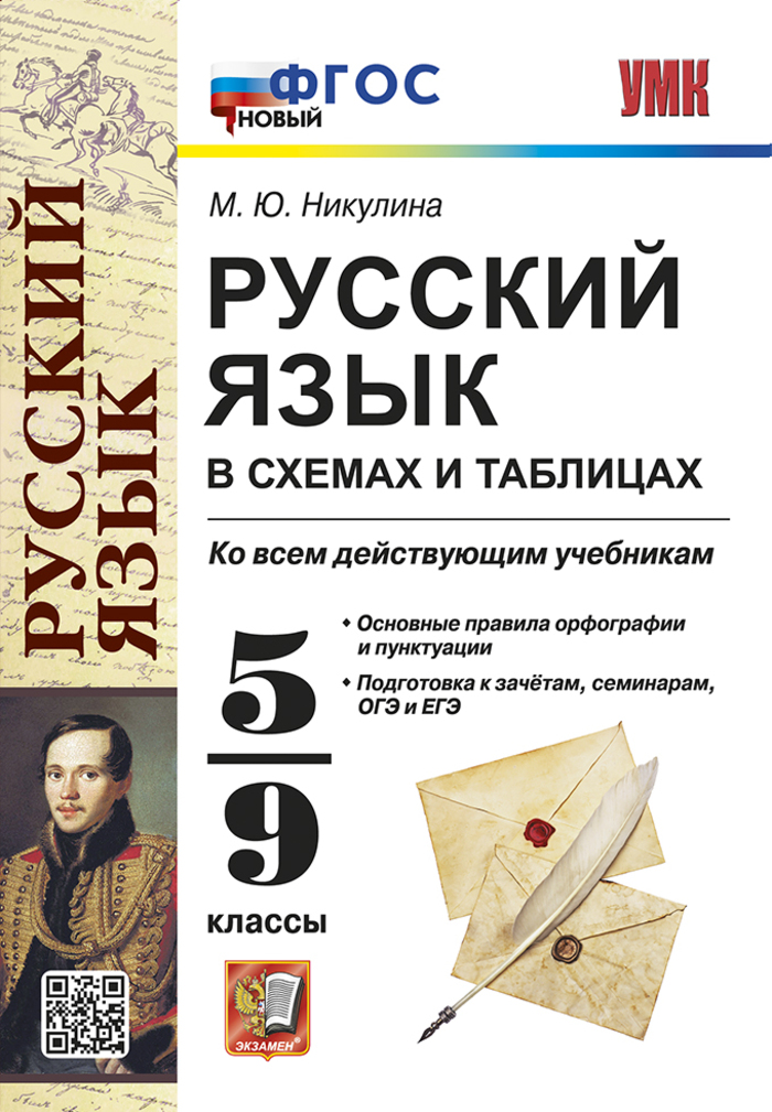 

Русский язык в схемах и таблицах. 5-9 классы