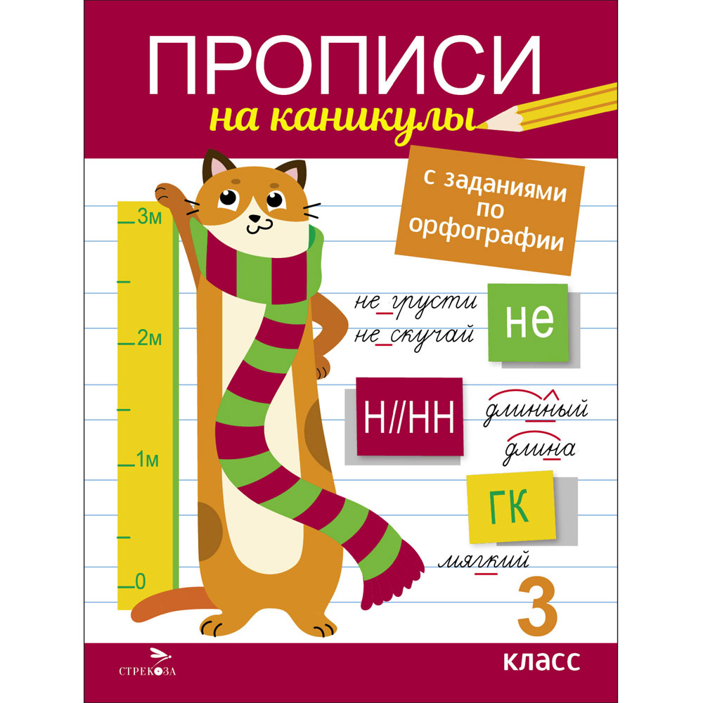 

Прописи на каникулы с заданиями по орфографии. 3 класс