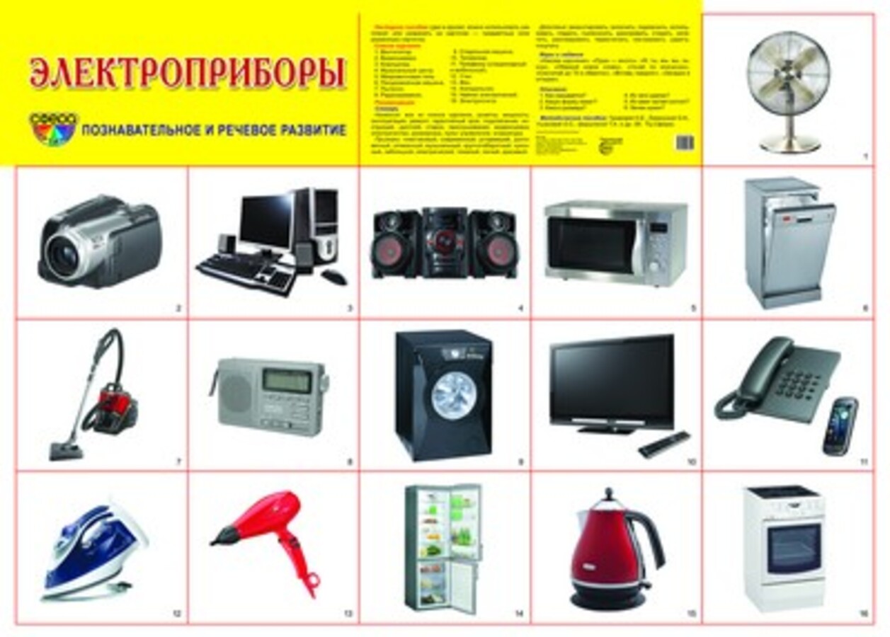 

Плакат демонстрационный А2 Электроприборы