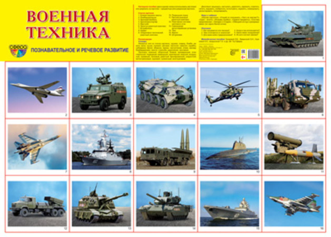 

Плакат демонстрационный А2 Военная техника