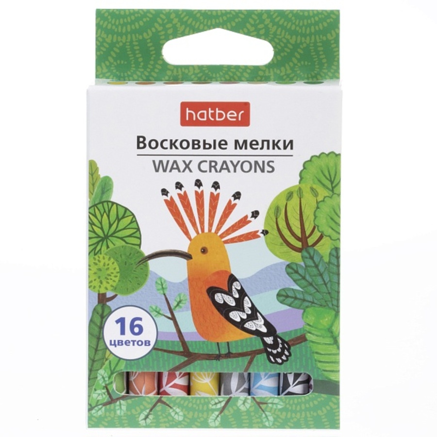 

Карандаши восковые 16цв круглые d-9мм Какаду Colora HATBER CR_090284