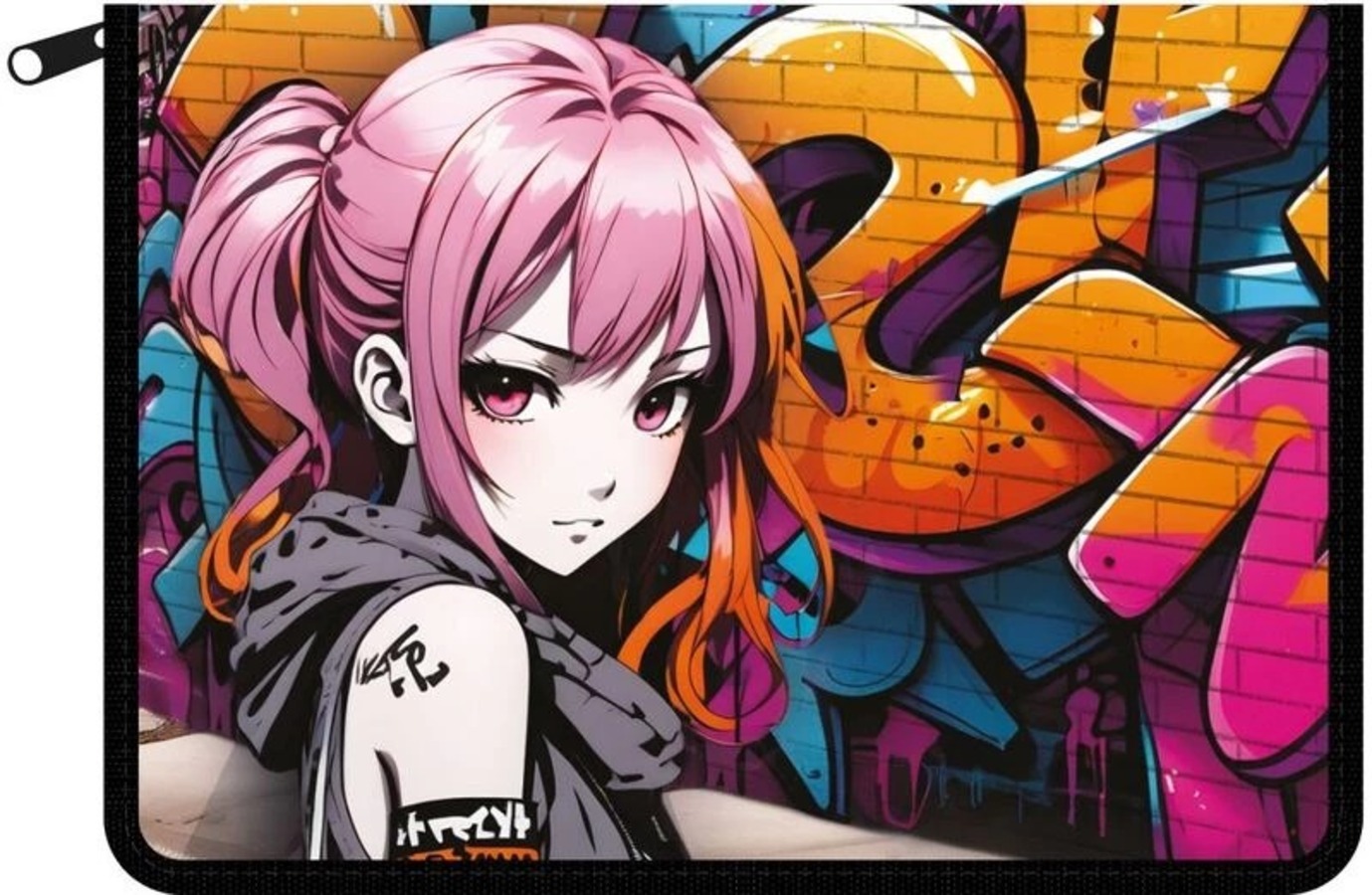 Папка для труда пластик молния вокруг А4 1отд Стрит-арт Lamark NF0030-08 уни 212₽