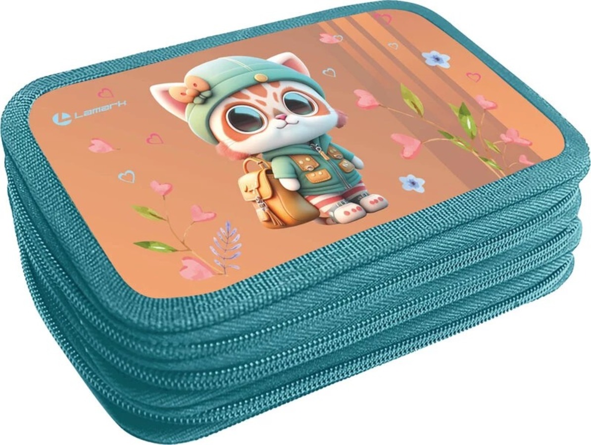 

Пенал 3отд. Мой милый котик 125х205мм ламинированный картон Lamark PB0063-12 (жен)