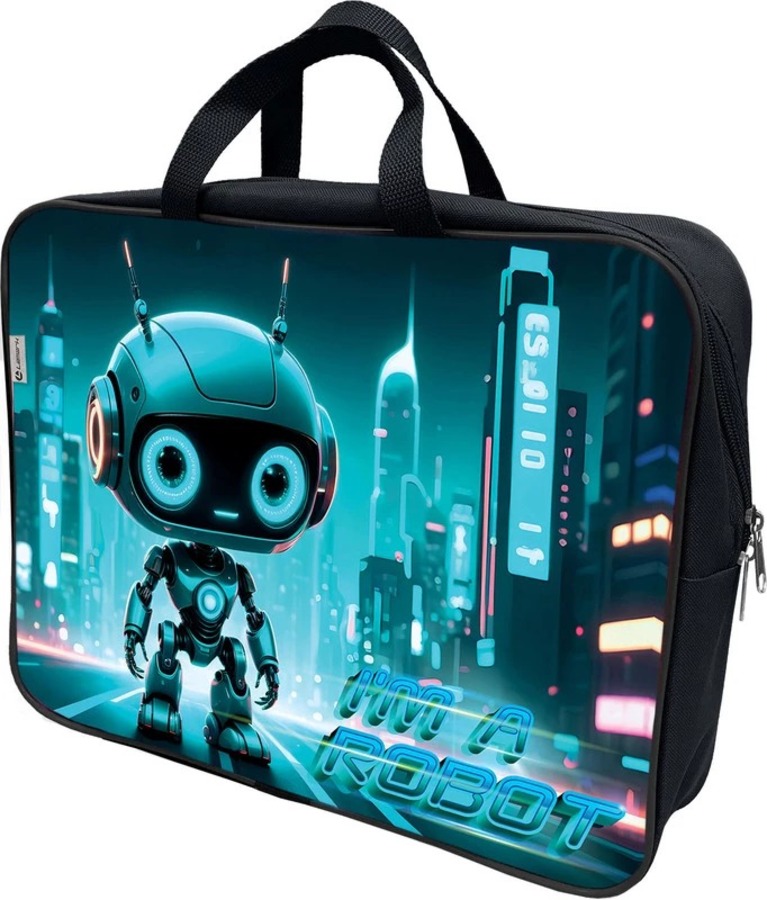 

Папка текстиль А4 1отд. молния сверху Робот ручки Lamark DC0125-24 (уни)