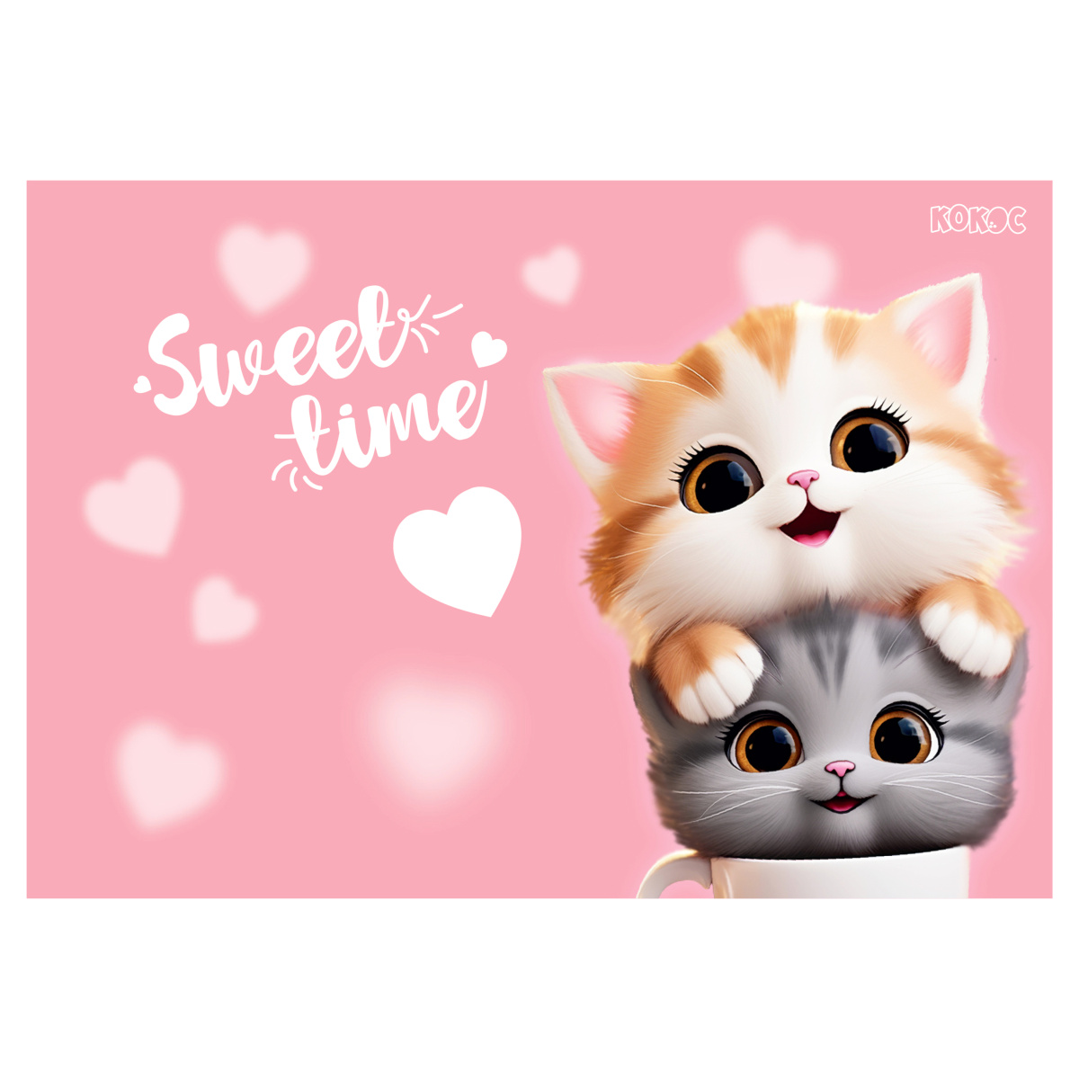 

Скатерть для труда 50х70см 120мкм Cute cats Кокос 251018 (жен)