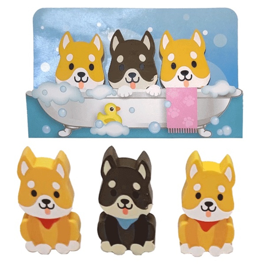 

Ластик фигурный набор 3шт Corgi deVENTE 8030404