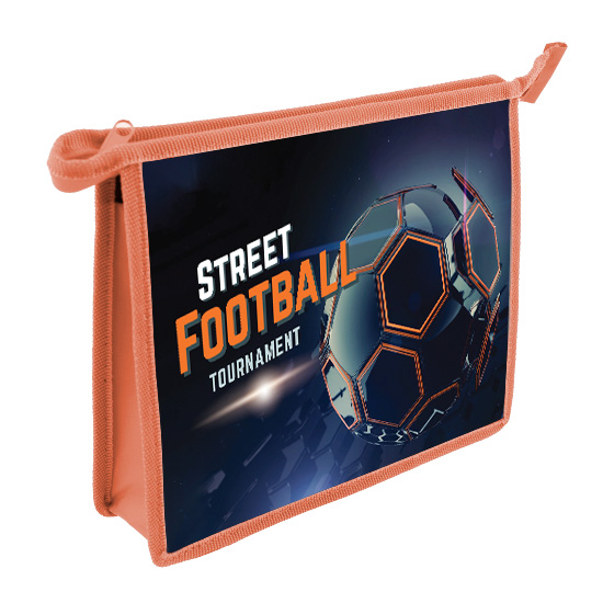 

Папка для тетрадей пластик молния сверху А4 1отд. Street football ПЧЕЛКА ПМ-А4-29 (муж)