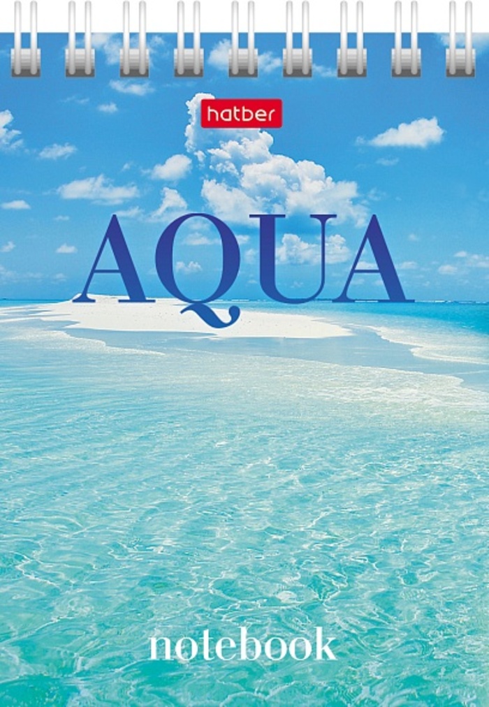 

Блокнот А7 60л клетка гребень Aqua HATBER 60Б7В1гр