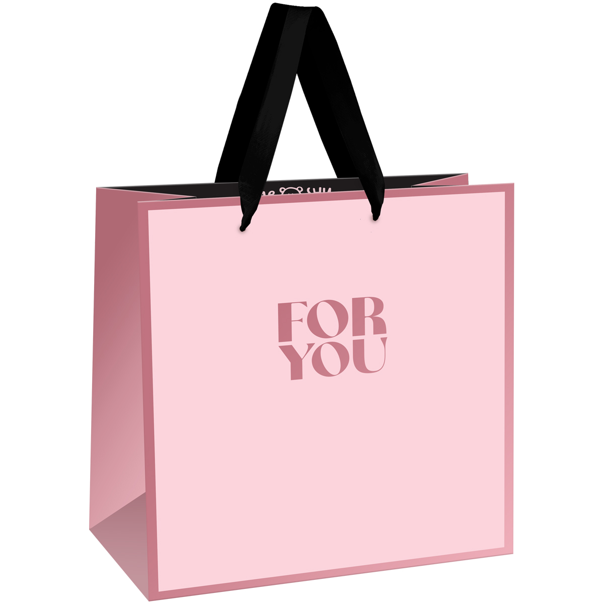 

MS_61694 Пакет подарочный 20х20см M* For you (жен) Матовый Фольга