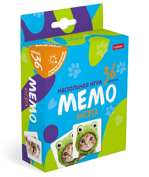 

МЕМО 36 карточек Котята