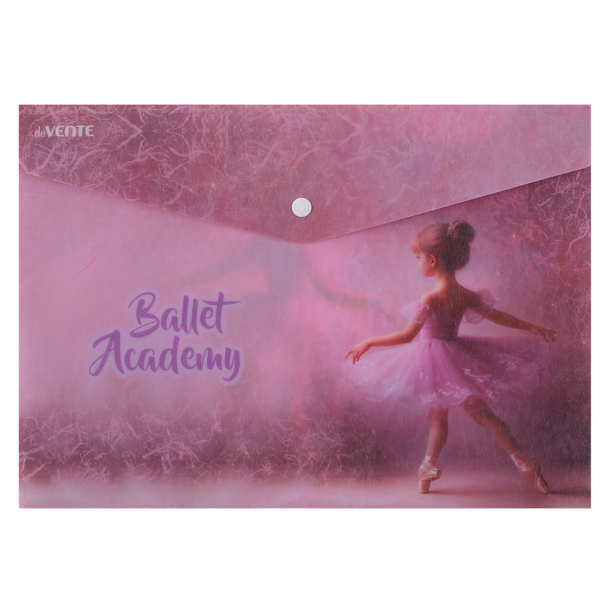

Папка с кнопкой пластик А4 1отд. пл.180мкм Ballet Academy матовая полупрозрачная deVENTE 3079557
