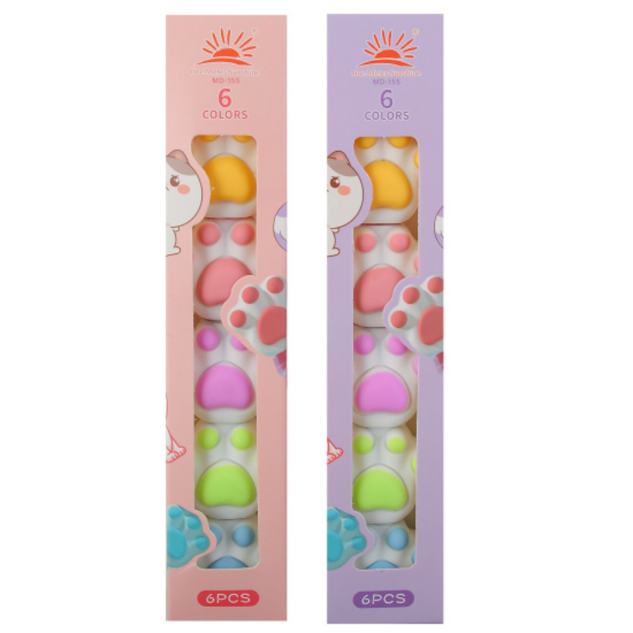 

Текстовыделители набор 5цв 1-3мм One meter sunshine Cat paw Кокос 252417
