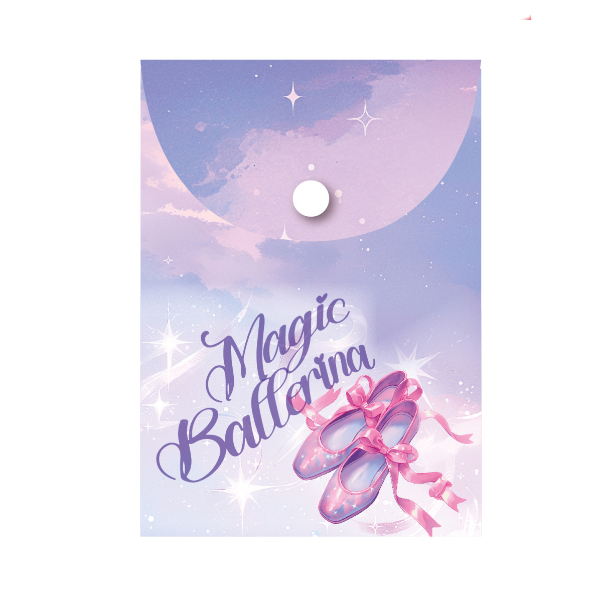 

Папка с кнопкой пластик А7 1отд. пл.150мкм Magic ballerina непрозр. Кокос 251332