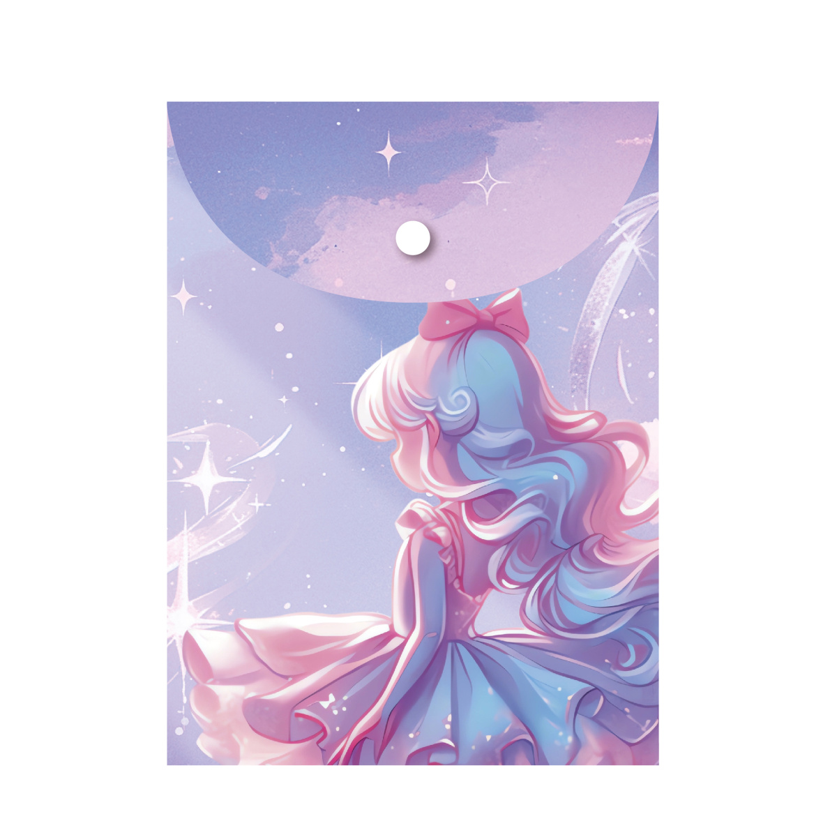 

Папка с кнопкой пластик А6 1отд. пл.150мкм Magic ballerina непрозр. Кокос 251325