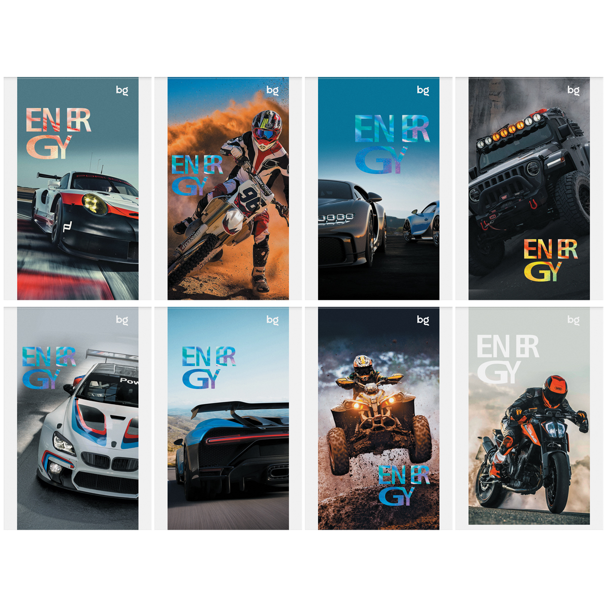 

Блокнот А6 48л клетка скрепка Racing cars ассорти BG Б6ск48 62647