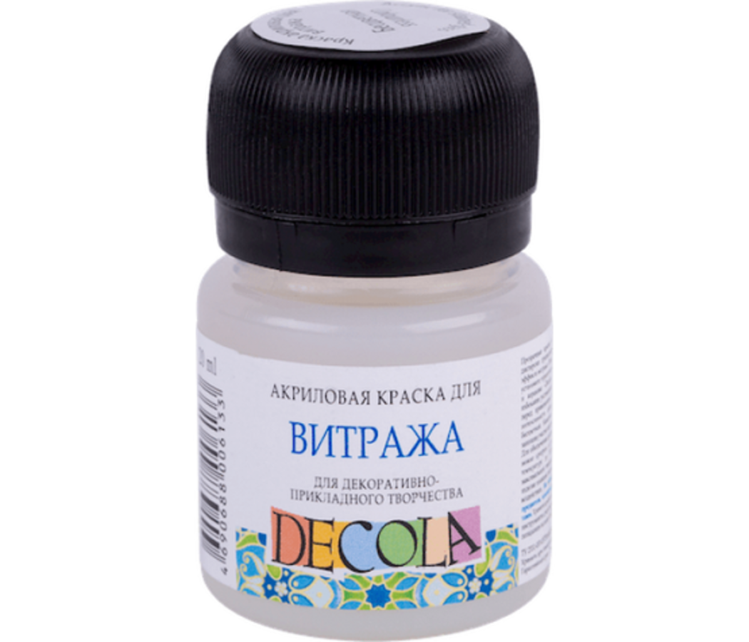 

Краска для Витража 20мл бесцветная DECOLA 4226106