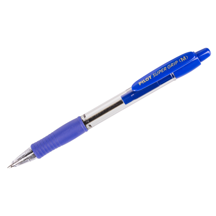 

Ручка шариковая автоматическая синяя 1,0мм Super Grip Medium резин.держ. PILOT BPGP-10R-M-L