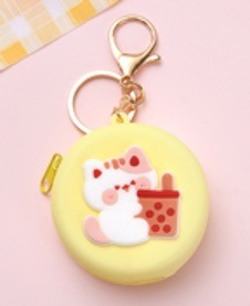 

Кошель - брелок Cocktail kitty yellow ILIKEGIFT 132-0146