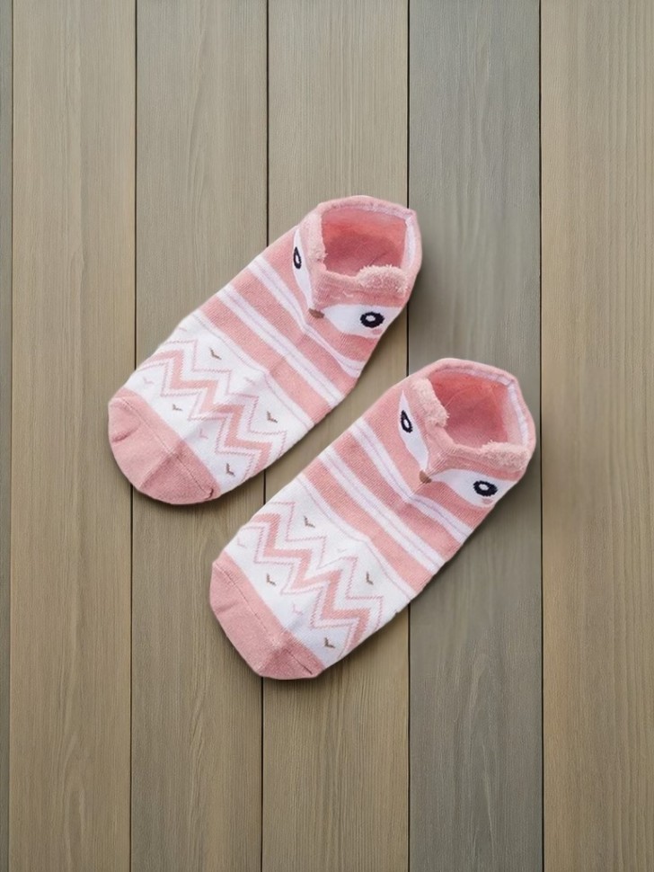 

145-026 Носки женские Fox face pink р.35-41