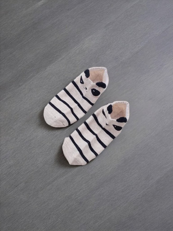 

145-030 Носки женские Panda face brown р.35-41