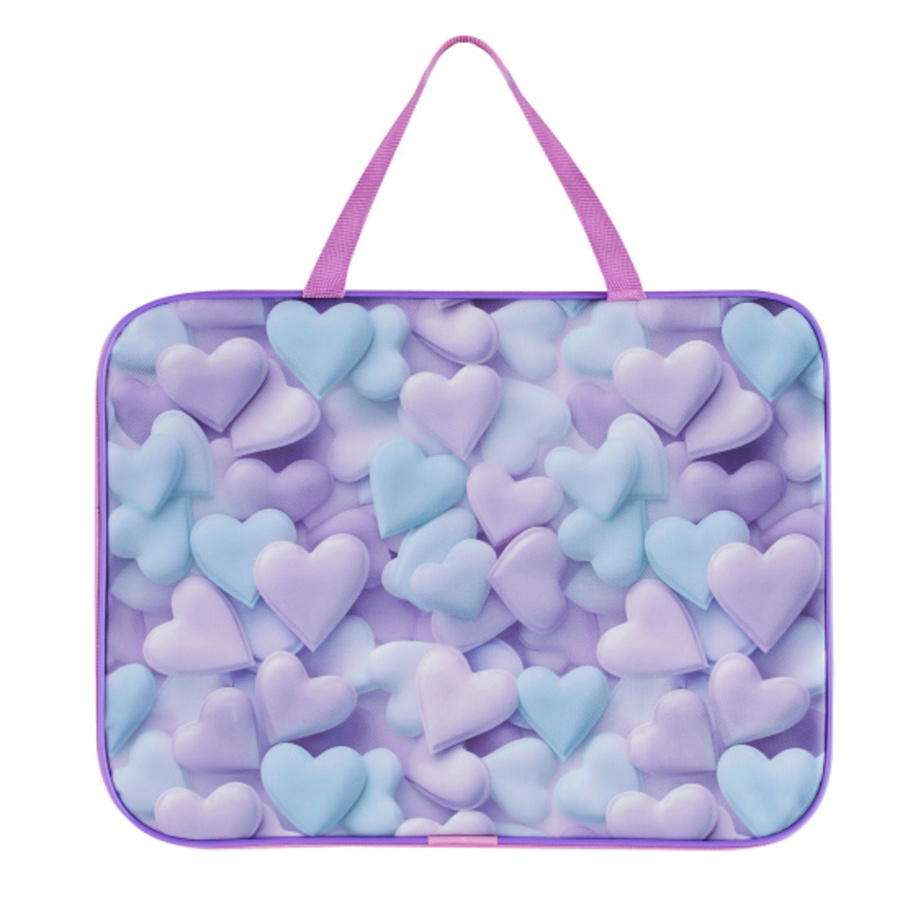 Папка текстиль А4 1отд молния сверху Pastel ручки Кокос 251745 жен 447₽