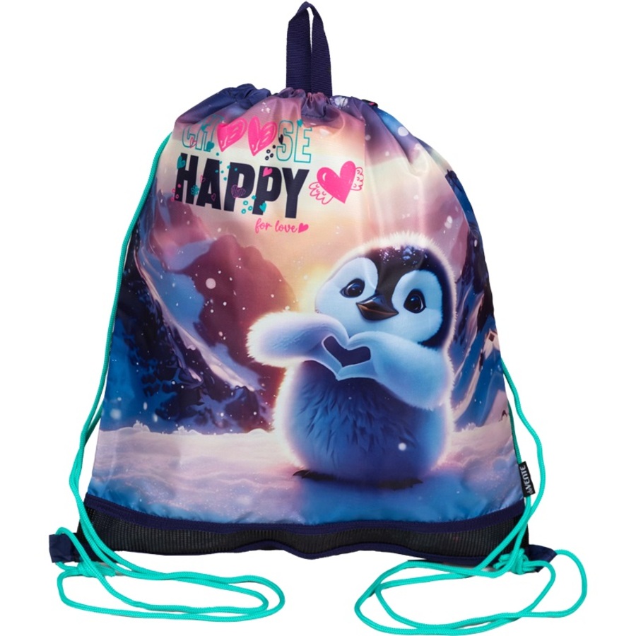 

Сумка для обуви 1отд. Happy Pinguin 40х47см вентиляция ручка-петля deVENTE 7040535 (жен)
