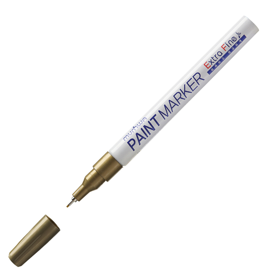 Маркер-краска золото 1мм Extra Fine Paint Marker нитро-основа MUNHWA EFPM-07 240₽