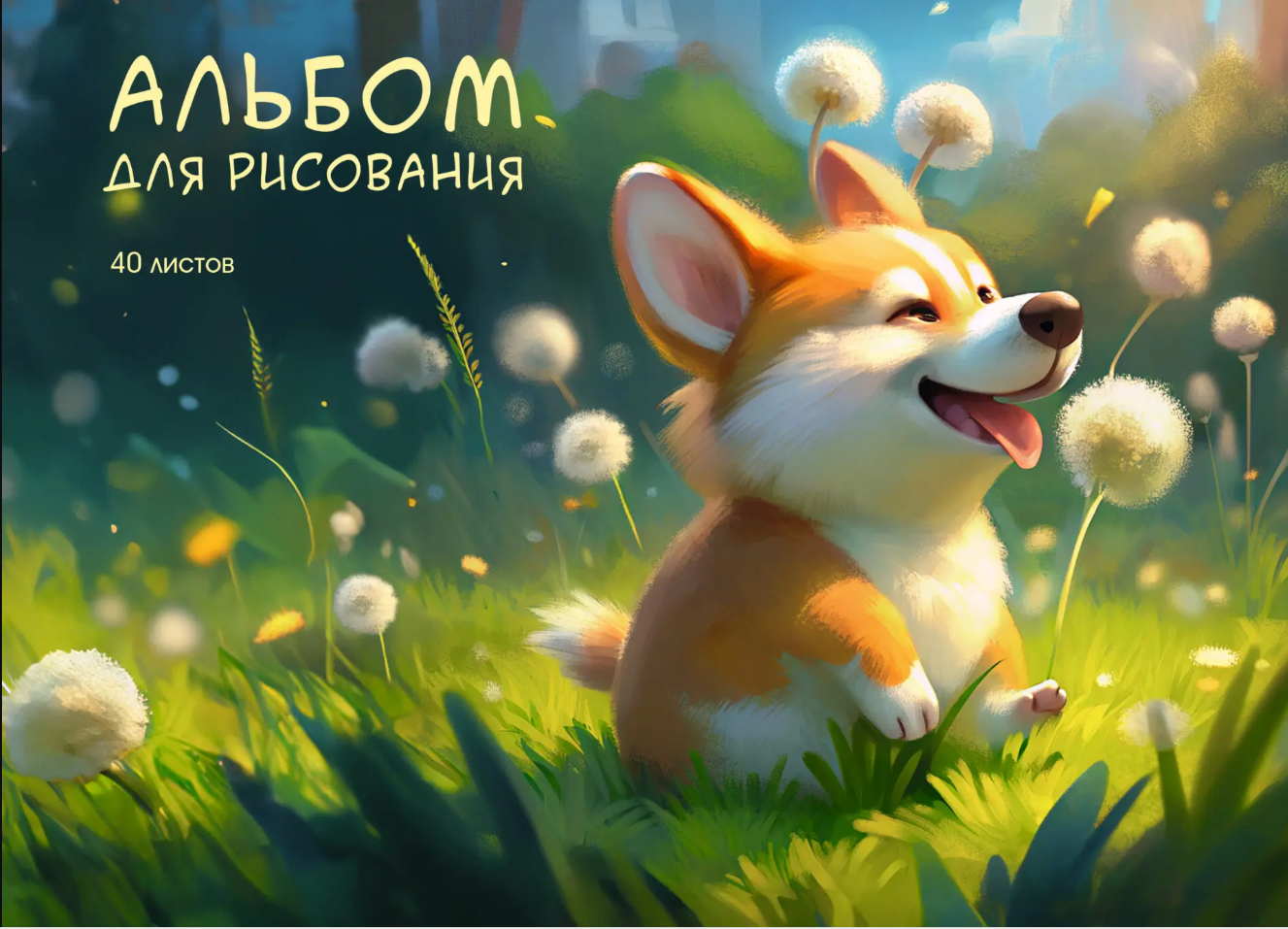 

Альбом для рисования А4 гребень Щенок корги выб.лак 120г/м2 Listoff АСЛ402643 (уни)