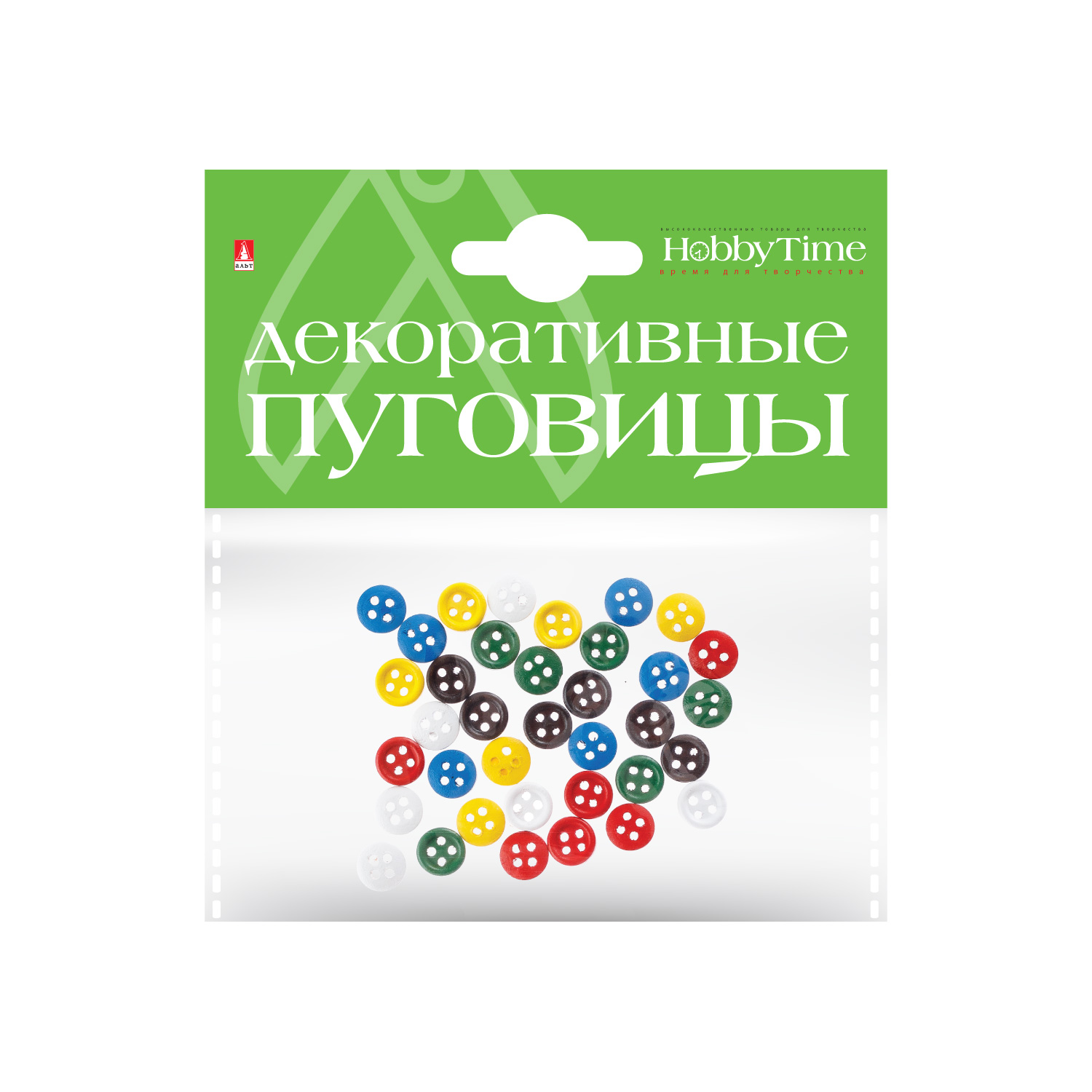 

Пуговицы однотонные 10мм Набор №1 ассорти HOBBY TIME 2-568/01