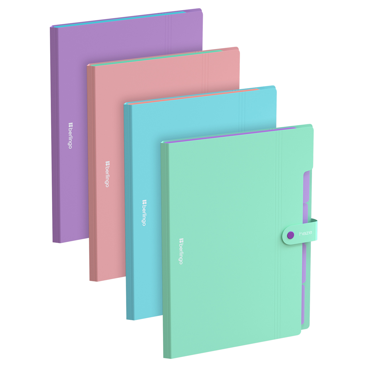 

Папка с кнопкой пластик А4 5отд. пл.600мкм Haze ассорти BERLINGO XF4_05925