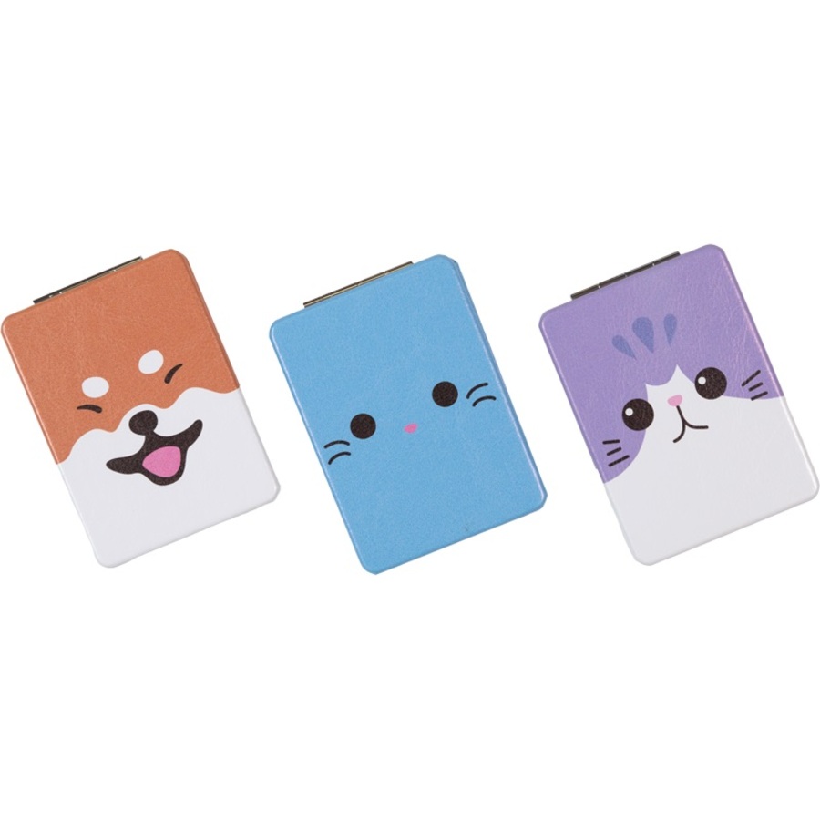 

9029511 Зеркало компактное 6х8см Nice Pets складное на магните ассорти 3 дизайна