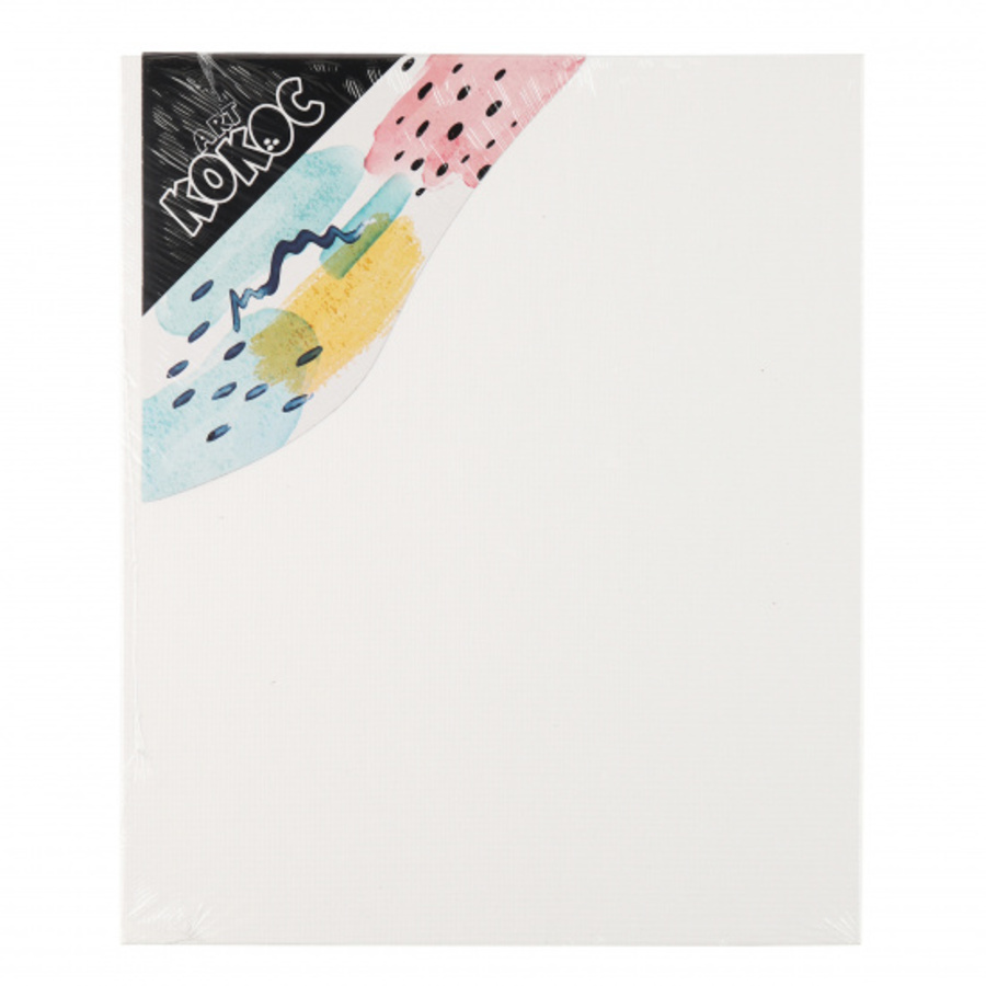 Холст 25х30см на картоне акрилгрунт хлопок мелкое зерно Кокос 170173 123₽